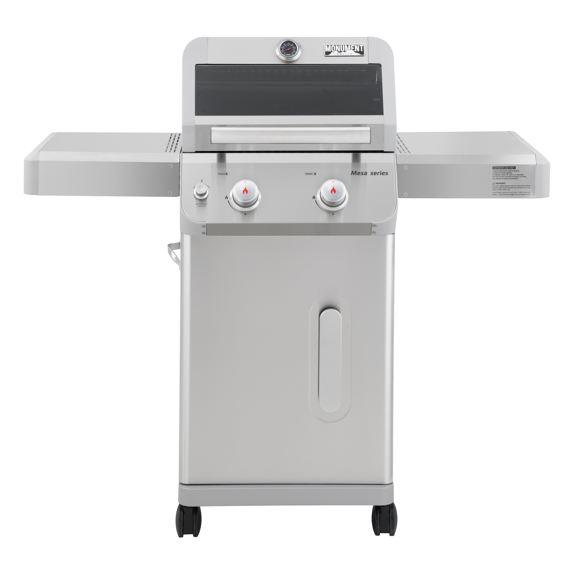 Monument Grills, Stainless Steel Mesa 2 Burner Grill, Model # M200